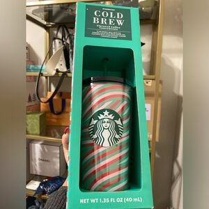 Starbucks Pink and Green Swirl Tumbler